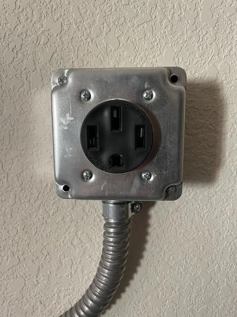 NEMA 14-50 outlet installed for Electrical Panel Upgrade in Brookhaven